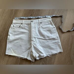 GENERRA Classic White Cotton Shorts